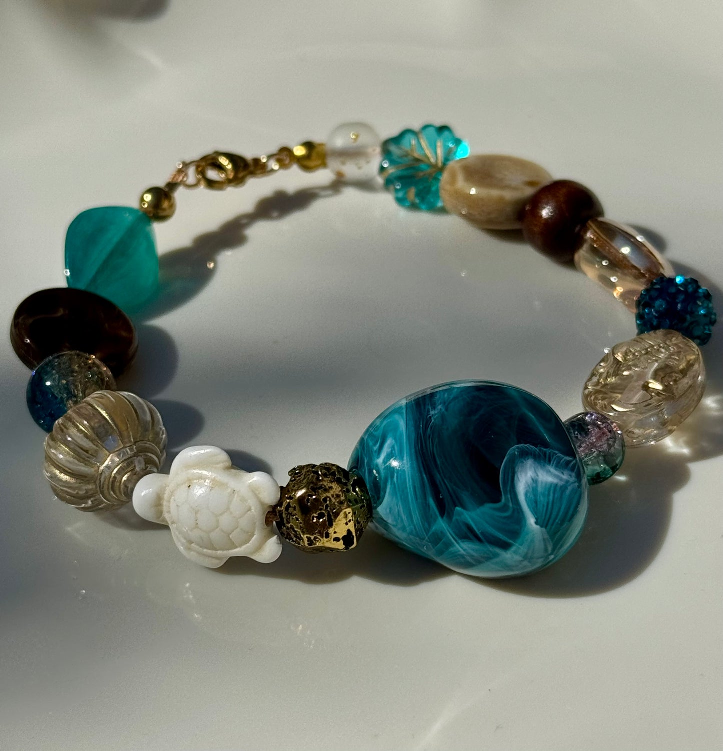Choker bracelet SOLI « Océan »