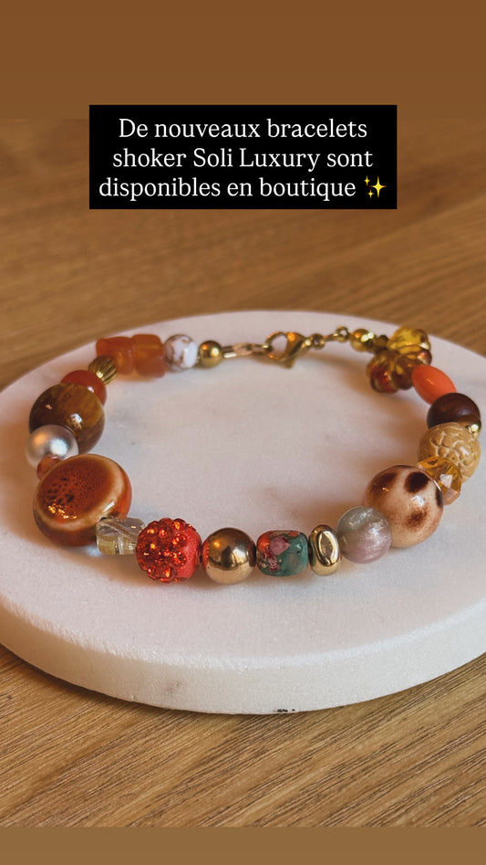 🧡 Bracelet Shoker Terre de Feu – Soli Luxury
