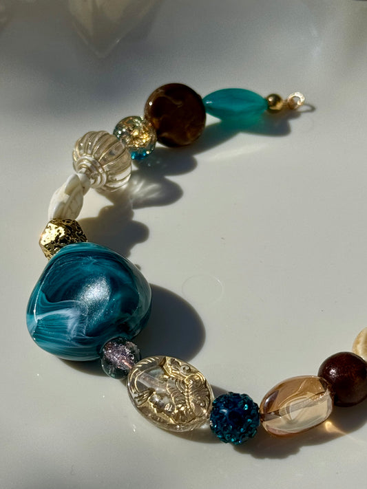 Choker bracelet SOLI « Océan »