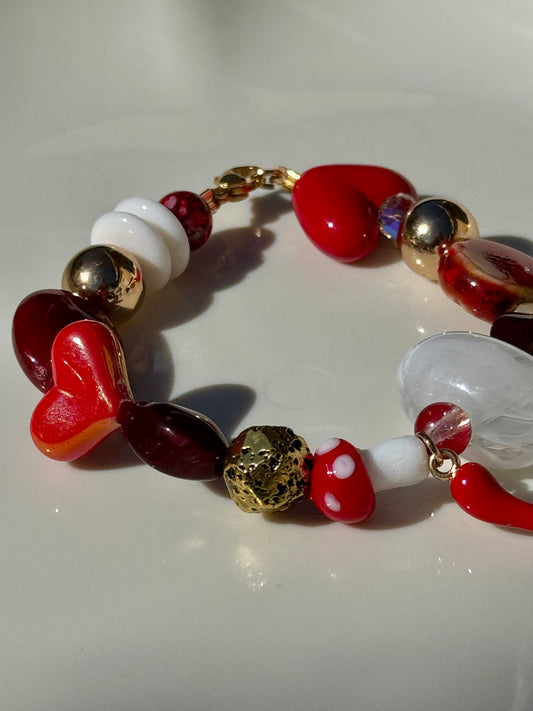 Bracelet Choker SOLI « Rouge passion »