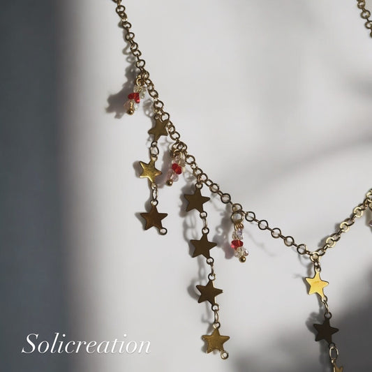 Collier Pluie étoilée fait main