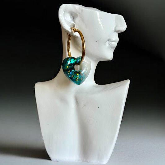 Pampilles Love en résine Lagon