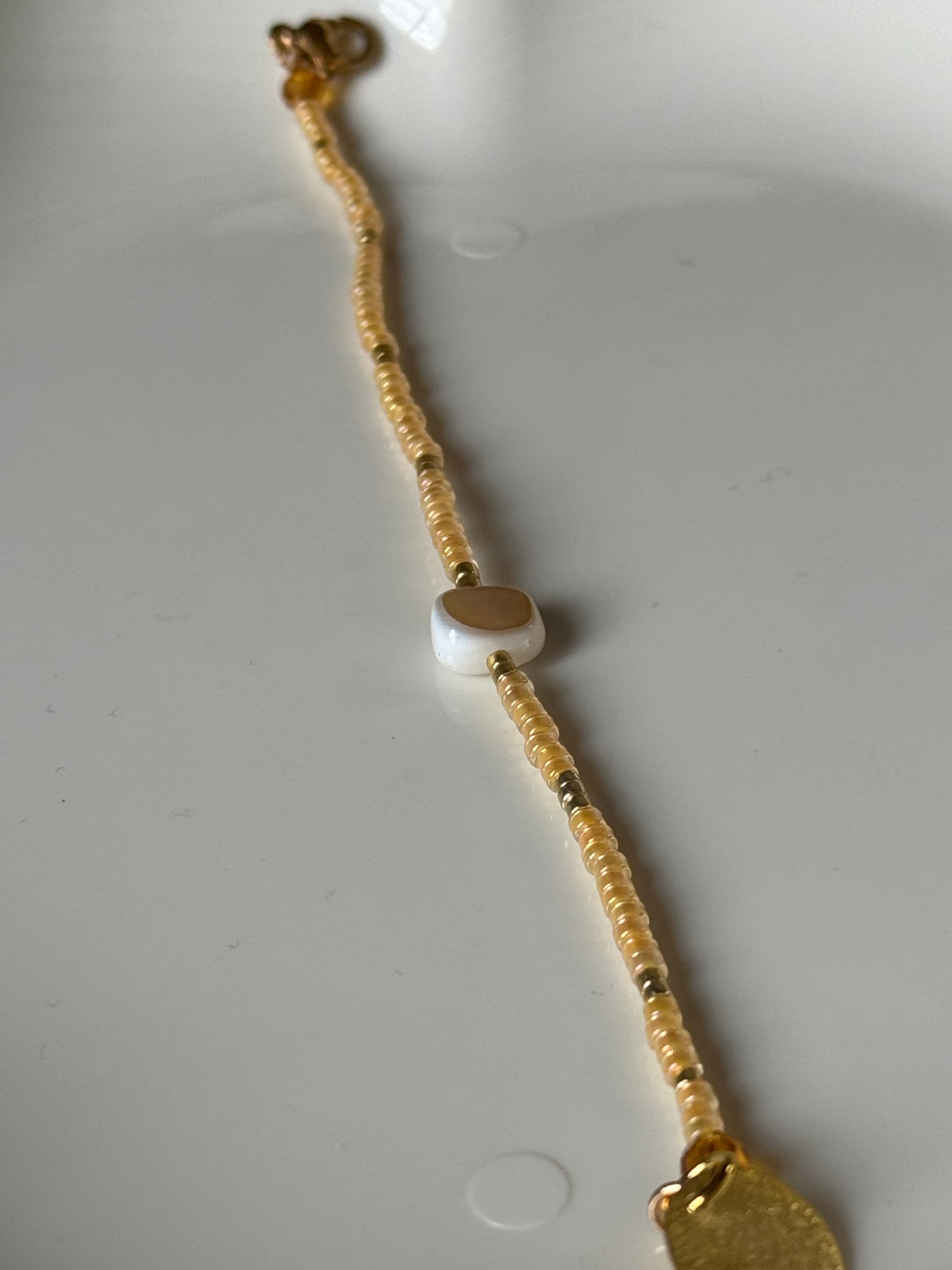 Bracelet fin nacré fait main