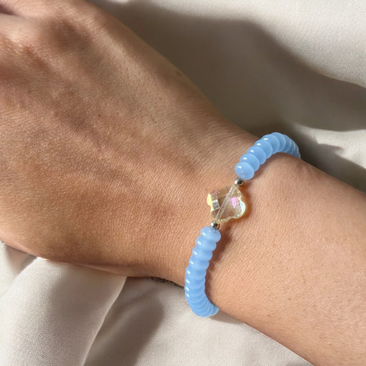 Bracelet trèfle éclat Rouge