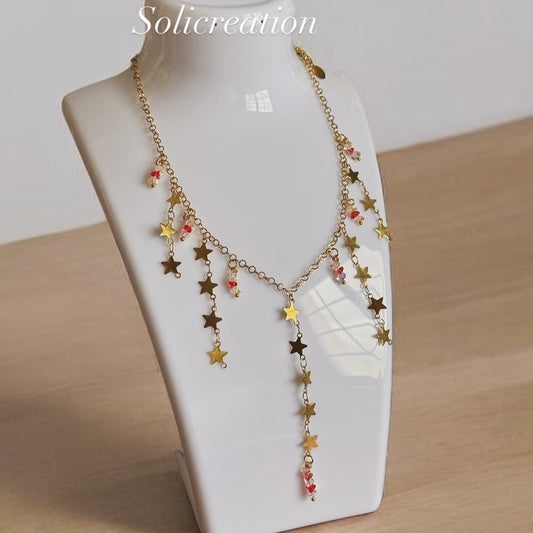 Collier Pluie étoilée fait main