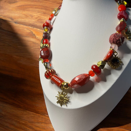 Choker SOLI or rouge