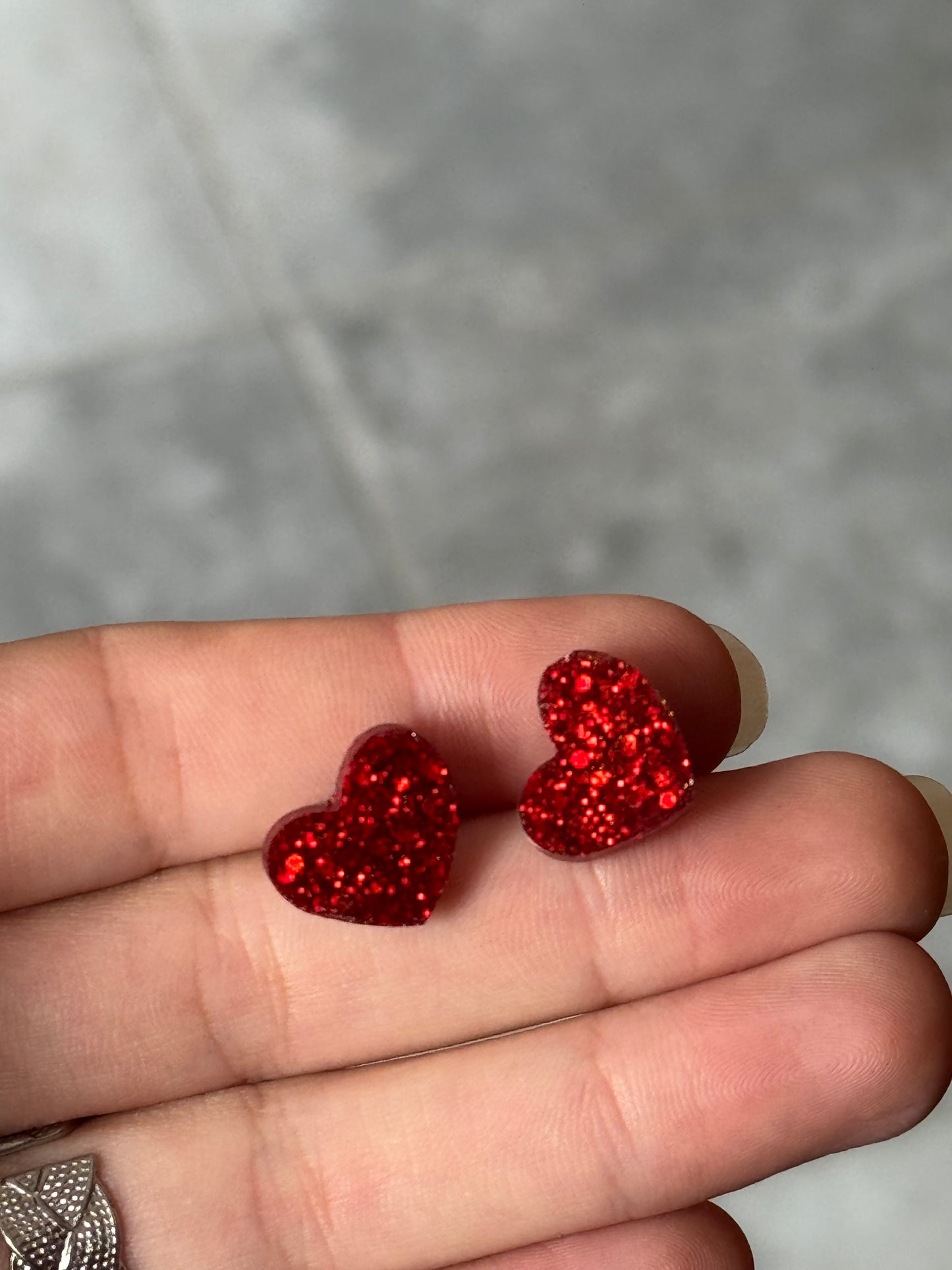 Boucles d’oreilles artisanales résine